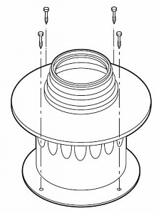 Переходник B22  Buderus 60/100 х 80 мм