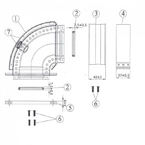 Угол Ягуар Protherm 45° х 60/100 мм