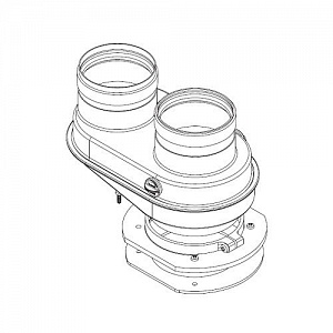 Присоединительный элемент к котлу Buderus с переходом на 80/80 мм