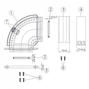 Уголок Ягуар Protherm 45° х 80 мм