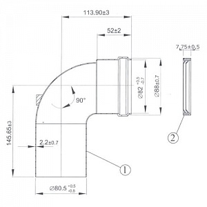 Уголок Ягуар Protherm 90° х 80 мм