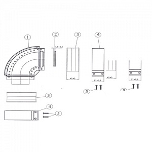 Угол Ягуар Protherm 90° х 60/100 мм