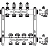 Коллекторная группа Rehau HKVD 1" х ¾", 8 выхода(ов) (с запорными вентилями и расходомерами), нержав